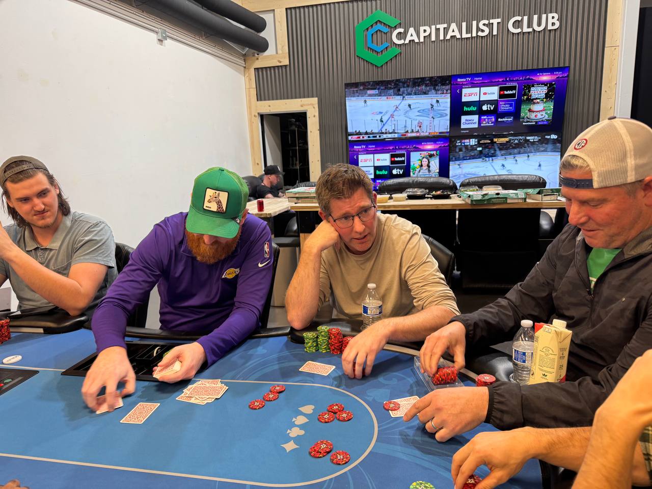 Networking and poker night at the Capitalist Club